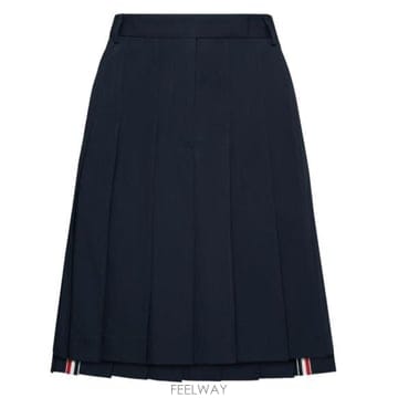 26SS 톰브라운 코튼 수트 플리츠 스커트 FGCA40UF1063 415 NAVY
