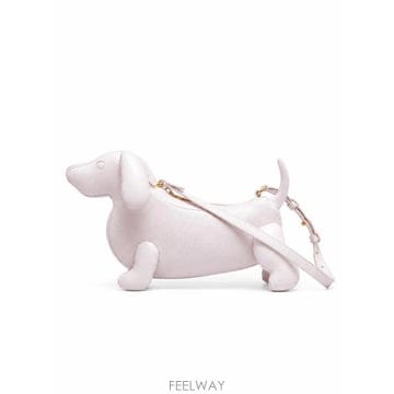 톰브라운 페블 그레인 헥터 바게트백 LT PINK