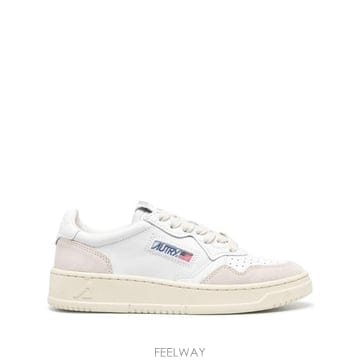 26FW 오트리 메달리스트 로우 레더 스니커즈 AULWLS 33 LEAT SUEDE WHITE