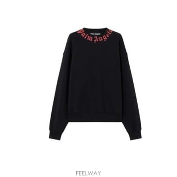 26SS 팜앤젤스 긴팔 티셔츠 PMBA08HS26FLE004 1025 BLACK RED