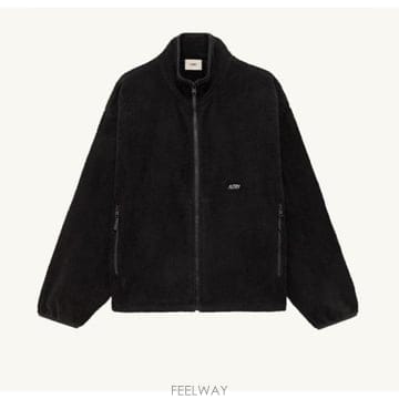 26SS 오트리 자켓 JAPX010K LIGHT TEDDY BLACK