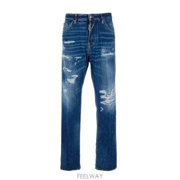 26SS 디스퀘어드2 스트레이트 팬츠 S74LB1838D30011 470 NAVY BLUE
