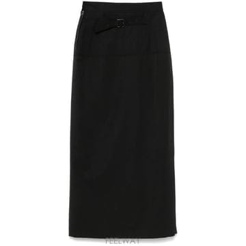25SS 르메르 롱 스커트 SK1049LF1362 BK999 BLACK