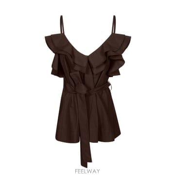 26SS 파로쉬 민소매 티셔츠 D313354CANYOX26 008 MARRONE
