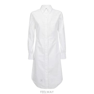 26SS 톰브라운 미디 원피스 FDS001A06177 100 WHITE