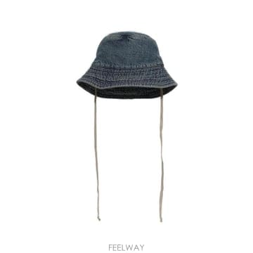 26SS 릭 오웬스 버킷햇 DA01F4479DWB 06 WASHED INDIGO