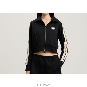 26SS 팜앤젤스 긴팔 티셔츠 PWBD045S26FAB002 1003 BLACK OFF WHITE