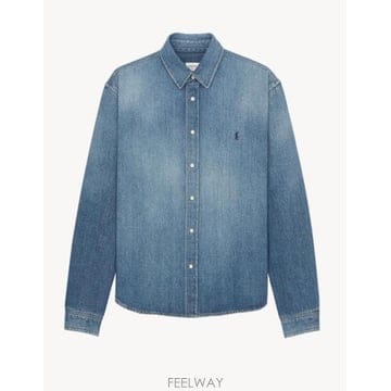 26SS 생로랑 데님 셔츠 862246Y29YA 4428 HORIZON BLUE