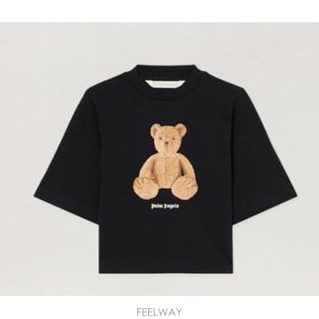 26SS 팜앤젤스 반팔 티셔츠 PWAA079S26JER006 1060 BLACK BROWN
