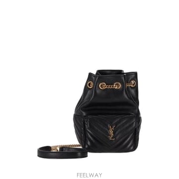 Saint Laurent 26FW ���ζ� ���� ��Ŷ�� 7607451EL07 1000 NOIR26FW ���ζ� ���� ��Ŷ�� 7607451EL07 1000 NOIR