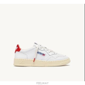 26SS 오트리 메달리스트 로우 스니커즈 AULMTB 03 LEAT ART WHT SORAN