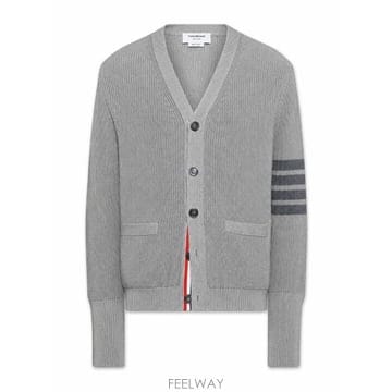 26SS 톰브라운 가먼트 다이드 4바 가디건 MKC635AY3065 055 LT GREY