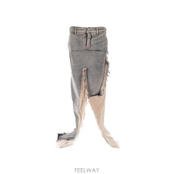 25FW 릭 오웬스 데님 스커트 RO02E4393DW7621 DIRTY HUSTLER NATURAL