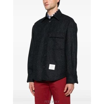 25FW 톰브라운 긴팔 셔츠 MWL420A05385 415 NAVY