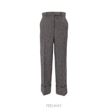 톰브라운 스트레이트 팬츠 BLK WHT