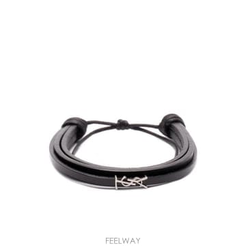 26FW 생로랑 브레이슬릿 820441AAEKE 1000 NERO