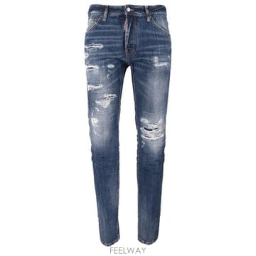 26SS 디스퀘어드2 스트레이트 팬츠 S74LB1854D30011 470 NAVY BLUE