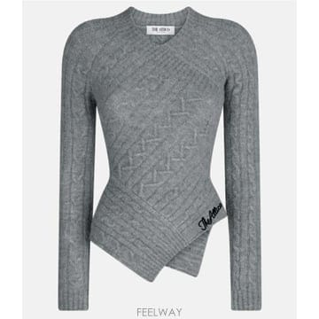 25FW 디 아티코 긴팔 티셔츠 251WCK00119KWW001AA 183 MELANGE GREY