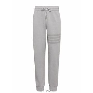 26SS 톰브라운 솔리드 루프백 오버다이 4바 스웨트팬츠 MJQ243AJ0007 055 LT GREY