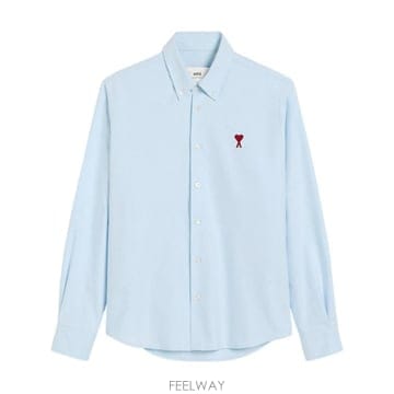 26SS 아미 ADC버튼 다운 셔츠 BFUSH063CO0031 450 BLEU CIEL