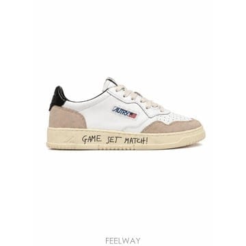 26FW 오트리 메달리스트 로우 스니커즈 AULMMA 04 MATCH SUEDE WHT BLACK