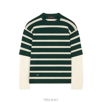 26FW 알라누이 반팔 티셔츠 LWHW002E26KNI001 5704 EVERGREEN MUL