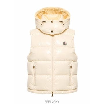 26FW 몽클레어 패딩 조끼 L20931A00005597EU 10W LIGHT YELLOW