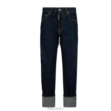 디스퀘어드2 스트레이트 팬츠 NAVY BLUE