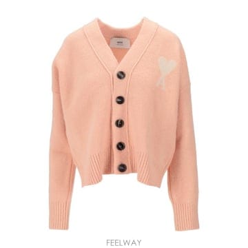 26FW 아미 빅 하트 로고 알파카 니트 가디건 UKC365KN0135 6807