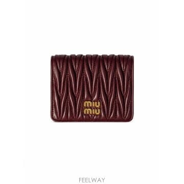 Miu Miu 26FW �̿�̿� ���׶�� ���� ���� ������ 5MV204AFPP F0007 BORDEAUX26FW �̿�̿� ���׶�� ���� ���� ������ 5MV204AFPP F00