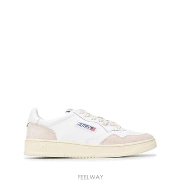 25FW 오트리 메달리스트 로우 스니커즈 AULMLS 33 LEAT SUEDE WHITE