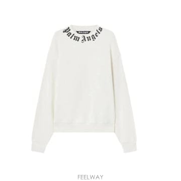 Palm Angels 26SS �ʾ����� ���� Ƽ���� PMBA08HS26FLE004 0310 OFF WHITE BLACK26SS �ʾ����� ���� Ƽ���� PMBA08HS26FLE004 0310 OFF WH