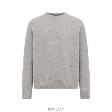 26FW 아미 스웨터 HKS824KN0021 050 GRIS