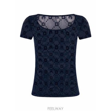 Marine Serre 26FW �������� ���� Ƽ���� WTO389ACJER0005 BL90 NAVY26FW �������� ���� Ƽ���� WTO389ACJER0005 BL90 NAVY