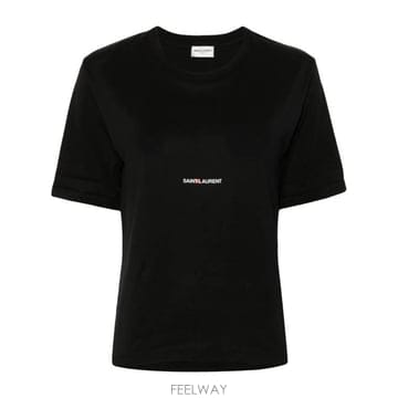 Saint Laurent 26FW ���ζ� �ΰ� ������ Ƽ���� 460876YB2DQ 1000 NERO26FW ���ζ� �ΰ� ������ Ƽ���� 460876YB2DQ 1000 NERO