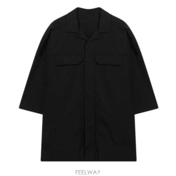 Rick Owens 26SS �� ������ ���� Ƽ���� RU01F2298TE 09 BLACK26SS �� ������ ���� Ƽ���� RU01F2298TE 09 BLACK