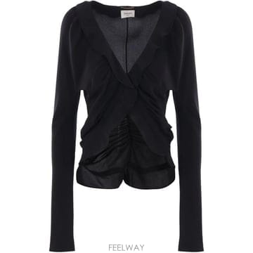 Saint Laurent 26FW ���ζ� ���� Ƽ���� 820520Y100W 1000 NERO26FW ���ζ� ���� Ƽ���� 820520Y100W 1000 NERO