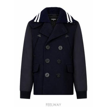 디스퀘어드2 코트 NAVY BLUE