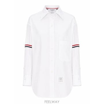 26SS 톰브라운 RWB 스트라이프 디테일 셔츠 FLL079EF0313 100