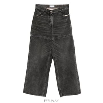 26SS 디 아티코 스트레이트 팬츠 260WCP00277CCC129WS 414 BLACK WHITE