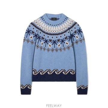 26FW 알라누이 스웨터 LWHE061E26KNI001 4046 ONDA MULTICOLOR