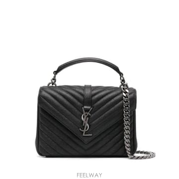 Saint Laurent 26FW ���ζ� ��Ʋ�� �̵�� ü�ι� 600279BRM04 1000 NOIR26FW ���ζ� ��Ʋ�� �̵�� ü�ι� 600279BRM04 1000 NO