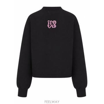 Palm Angels 26FW �ʾ����� ���� Ƽ���� PWBA05CF25FLE003 1030 BLACK PINK26FW �ʾ����� ���� Ƽ���� PWBA05CF25FLE003 1030 BLACK 