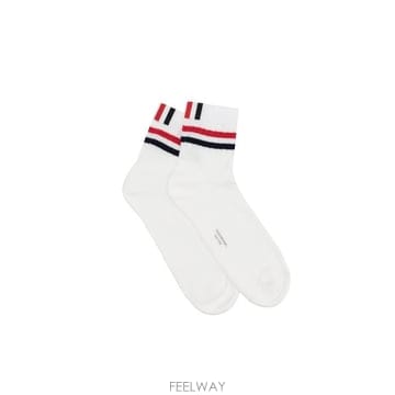26SS 톰브라운 양말 FAS164AY3022 100 WHITE