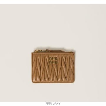 Miu Miu 26SS �̿�̿� ���׶�� ���� ���� ī�� Ȧ�� 5MC093AFPP F098L CARAMEL26SS �̿�̿� ���׶�� ���� ���� ī�� Ȧ�� 5MC093AFPP 