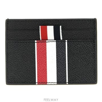 26SS 톰브라운 페블 그레인 RWB 싱글 카드 홀더 UAW090A00198 BLACK