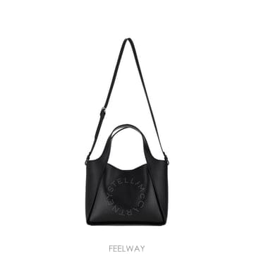 Stella McCartney 26FW ���ڶ� ��īƮ�� �ΰ� ũ�ν��ٵ� ��Ʈ�� 513860WP0563 1000 BLACK26FW ���ڶ� ��īƮ�� �ΰ� ũ�ν��ٵ� ��Ʈ�� 513860WP05