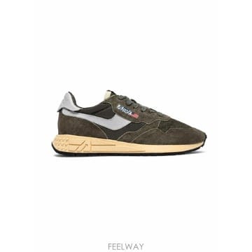 26FW 오트리 릴윈드 로우 나일론 스웨이드 스니커즈 WWLMUT 52 SUEDE NET OLIV HARBM