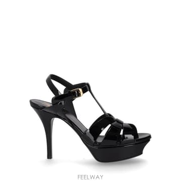 26FW 생로랑 트리뷰트 플랫폼 샌들 315490AAAOW 1000 NOIR