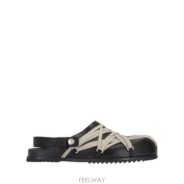 26SS 릭 오웬스 뮬 슬리퍼 RU01F2813LGYW1 09 BLACK